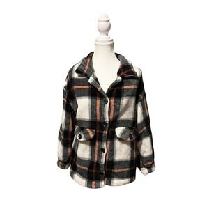 SHEIN plaid flannel jacket – size M